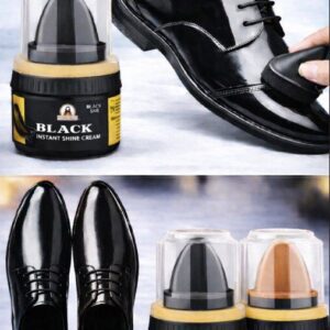 Instant shoe polish